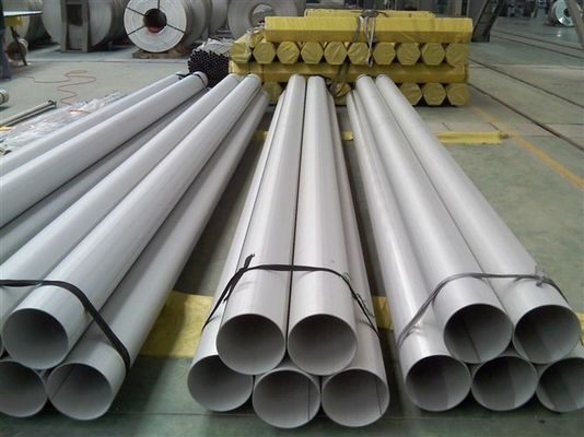 201 كبيرة قطرها الفولاذ المقاوم للصدأ الأنابيب الملحومة ساحة البناء ASTM
