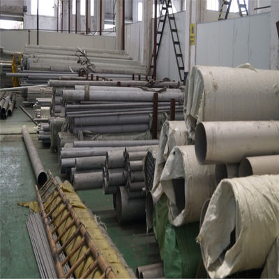 201 كبيرة قطرها الفولاذ المقاوم للصدأ الأنابيب الملحومة ساحة البناء ASTM